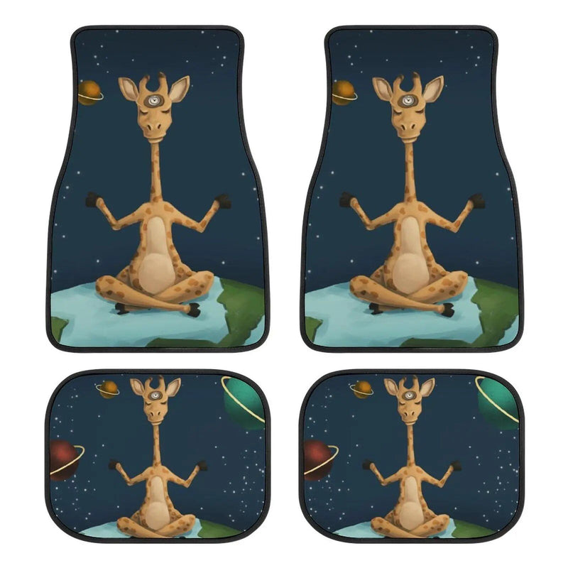 giraffe print car floor mats, view 3 - MRSLM