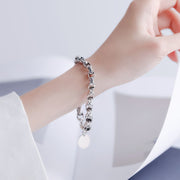 women's silver geometric bracelet - MRSLM