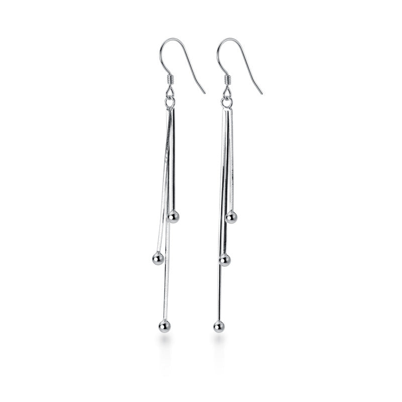 simple sterling silver earrings, view 3 - MRSLM