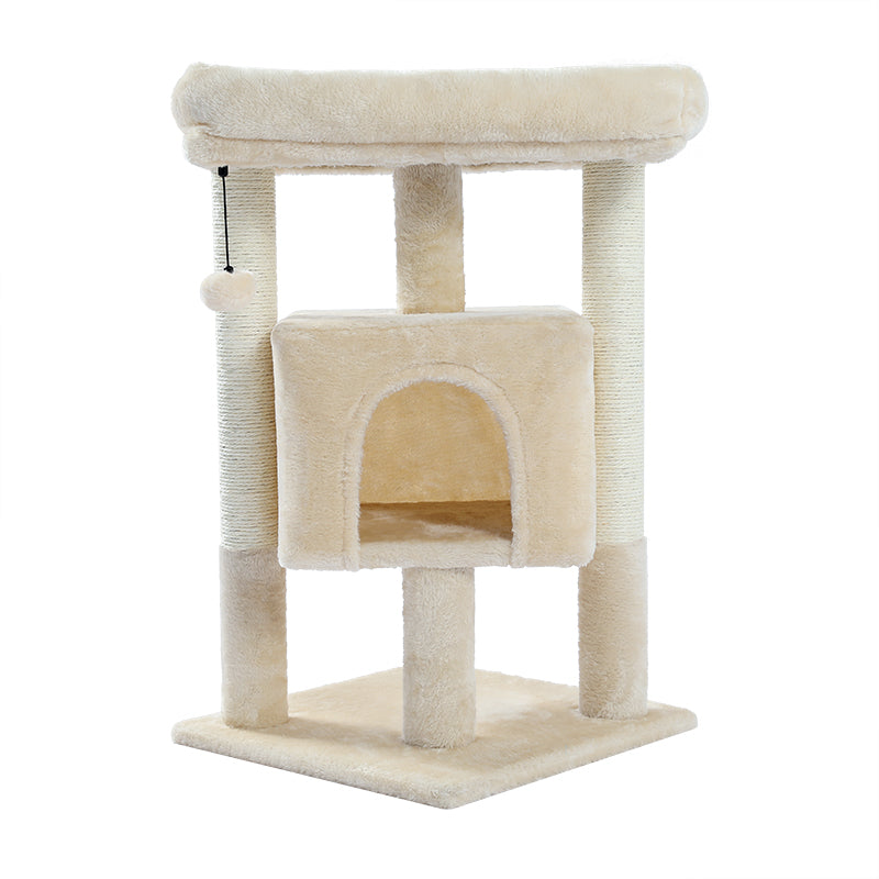 cat tree tower with perch and hammock, view 8 - MRSLM