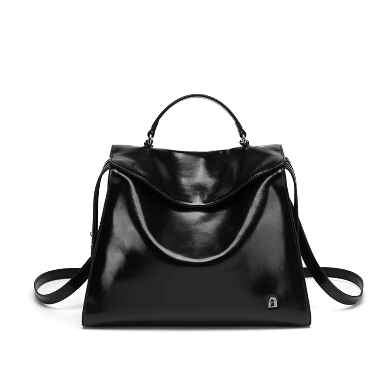 leather travel backpack, view 2 - MRSLM
