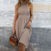 women's high waist plaid dress, view 5 - MRSLM