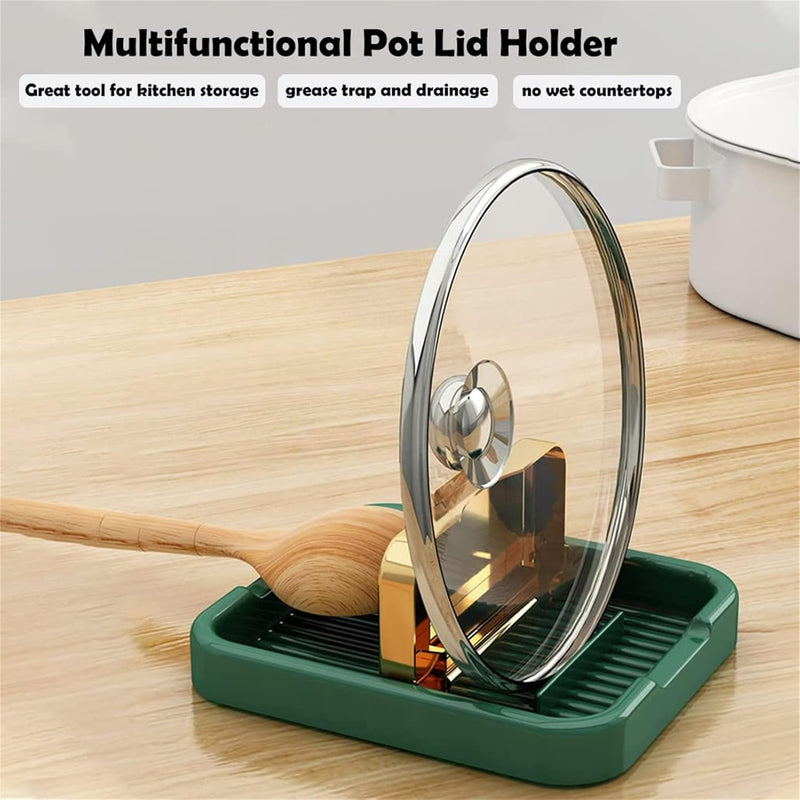 foldable non-slip pot lid and utensil holder, view 4 - MRSLM