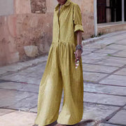 plaid blouse collar jumpsuit, view 4 - MRSLM