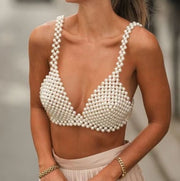 white pearl bandeau sling vest - MRSLM