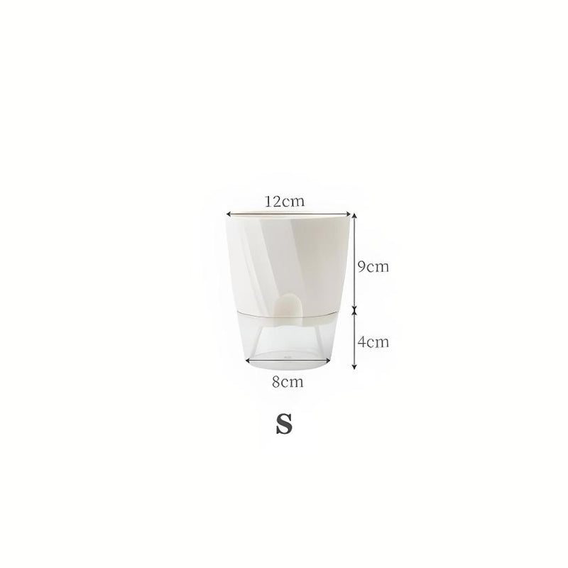 Self-watering transparent planter, view 2 - MRSLM