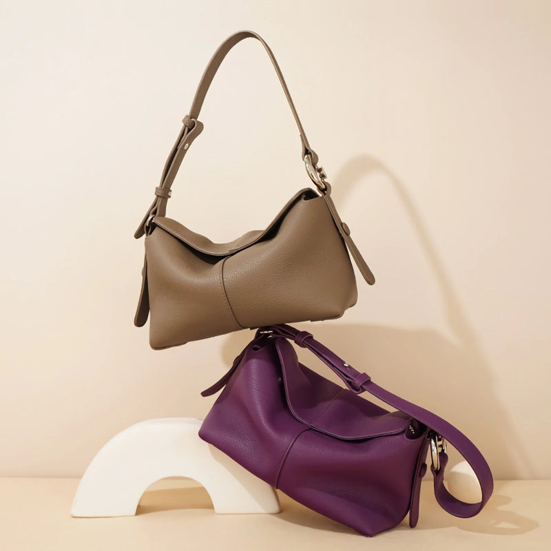 women's genuine leather crossbody shoulder bag, view 8 - MRSLM