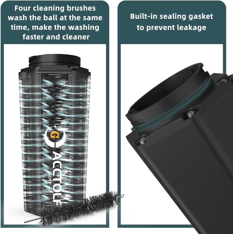 Portable golf ball washing machine, view 4 - MRSLM
