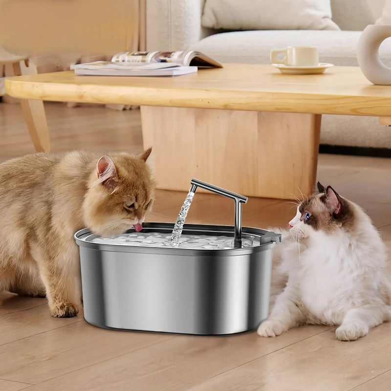 automatic stainless steel pet drinking fountain - MRSLM