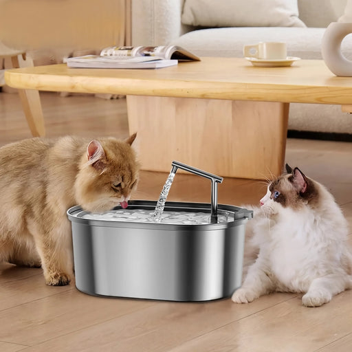 automatic stainless steel pet drinking fountain - MRSLM