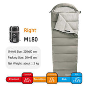 lightweight double camping sleeping bag, view 5 - MRSLM