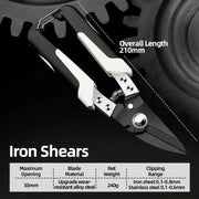 metal sheet cutting scissors, view 4 - MRSLM