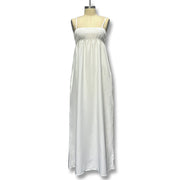 spaghetti strap smocked long dress, view 5 - MRSLM