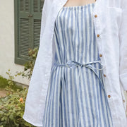 striped maxi dress, view 4 - MRSLM