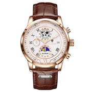 men's moon phase quartz watch, view 4 - MRSLM