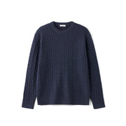 men's oversized cable knit sweater, view 8 - MRSLM