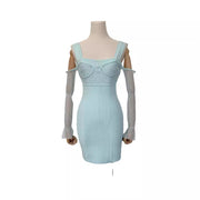 jacquard sling dress, view 5 - MRSLM
