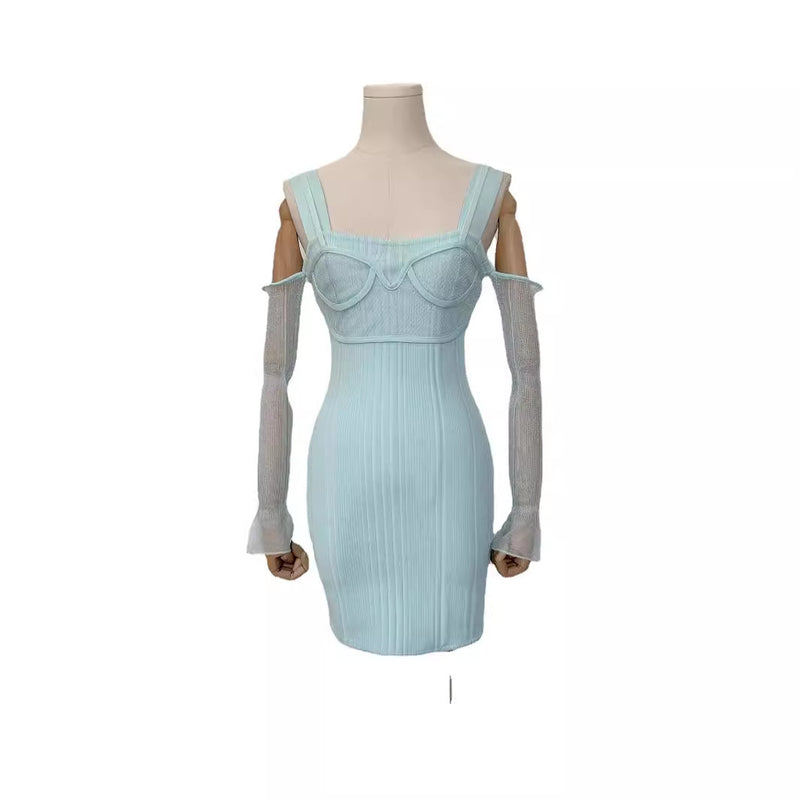 jacquard sling dress, view 5 - MRSLM