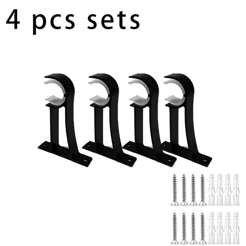 aluminum curtain rod brackets, view 3 - MRSLM