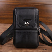 mini cowhide phone waist bag, view 3 - MRSLM