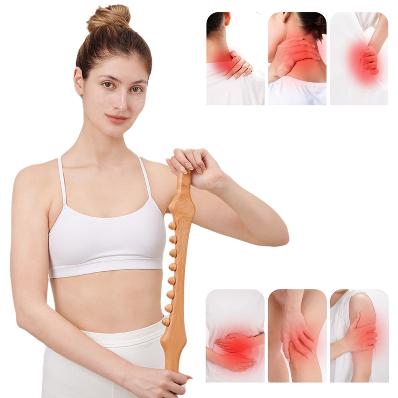 natural wood gua sha scraping stick, view 6 - MRSLM