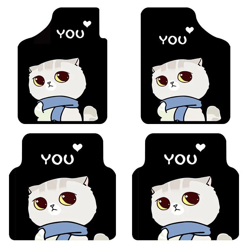 cartoon pattern car floor mats, view 7 - MRSLM