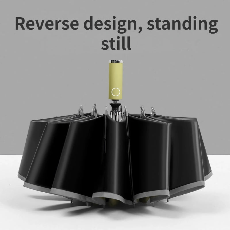 automatic windproof reverse folding umbrella, view 7 - MRSLM