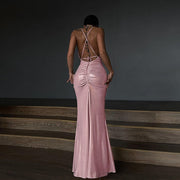 Slim fit camisole gown dress, view 2 - MRSLM