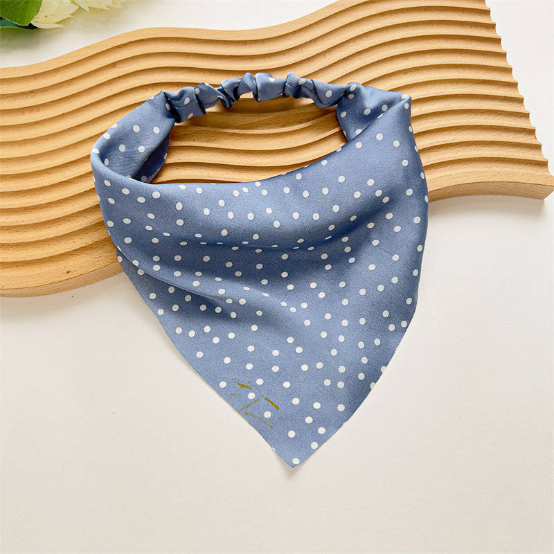 satin triangle hair scarf, view 4 - MRSLM