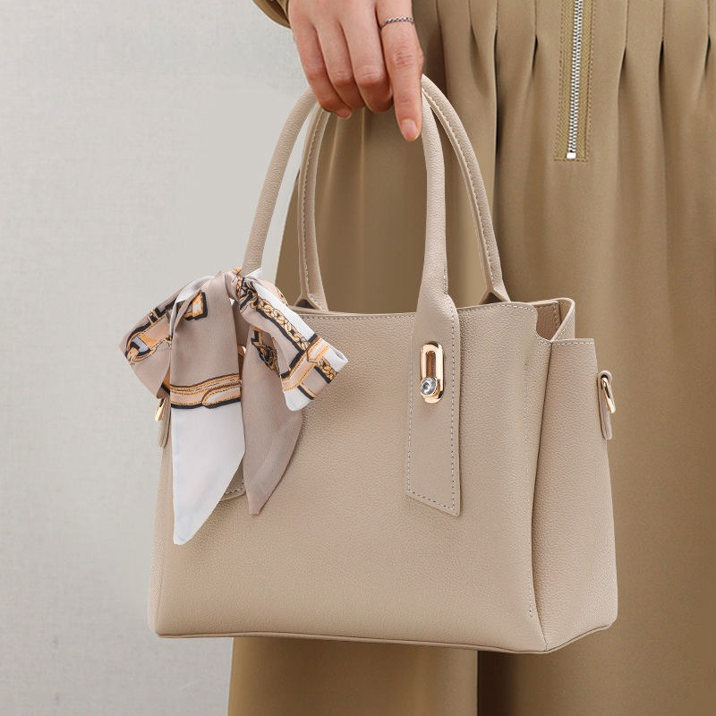 genuine leather top handle handbag - MRSLM