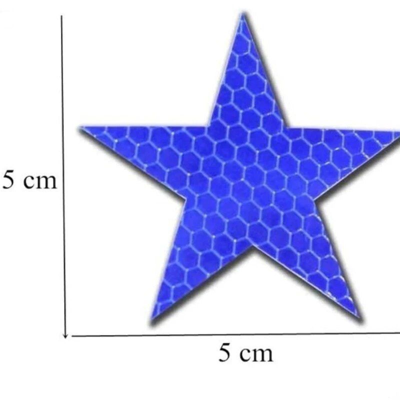 Star-shaped reflective safety stickers, view 3 - MRSLM