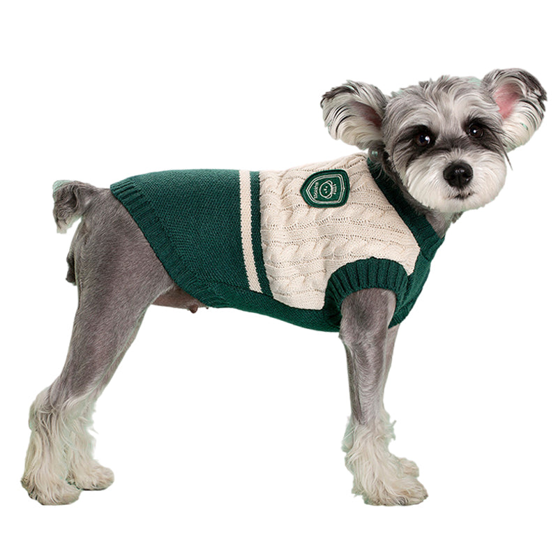 college style pet sweater, view 4 - MRSLM