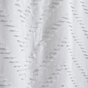 modern farmhouse waterproof white shower curtain, view 4 - MRSLM