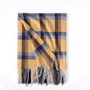 winter preppy plaid scarf, view 7 - MRSLM