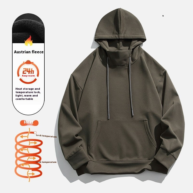 men's hooded fleece-lined sweater, view 3 - MRSLM