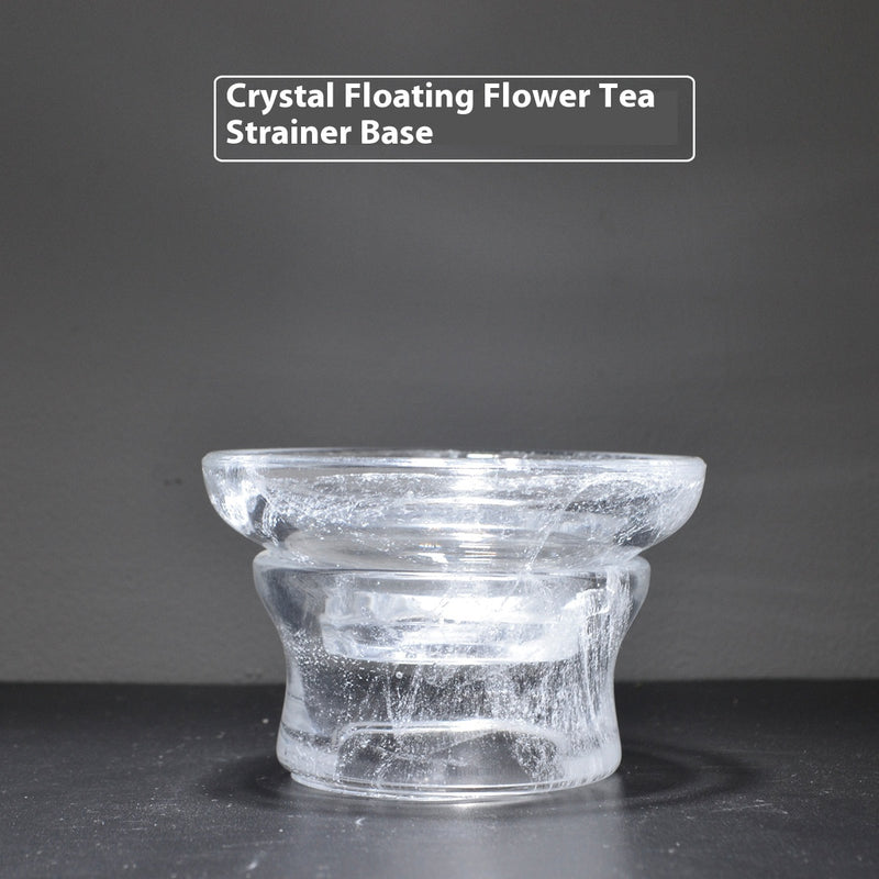 crystal floating flower glass tea set, view 6 - MRSLM