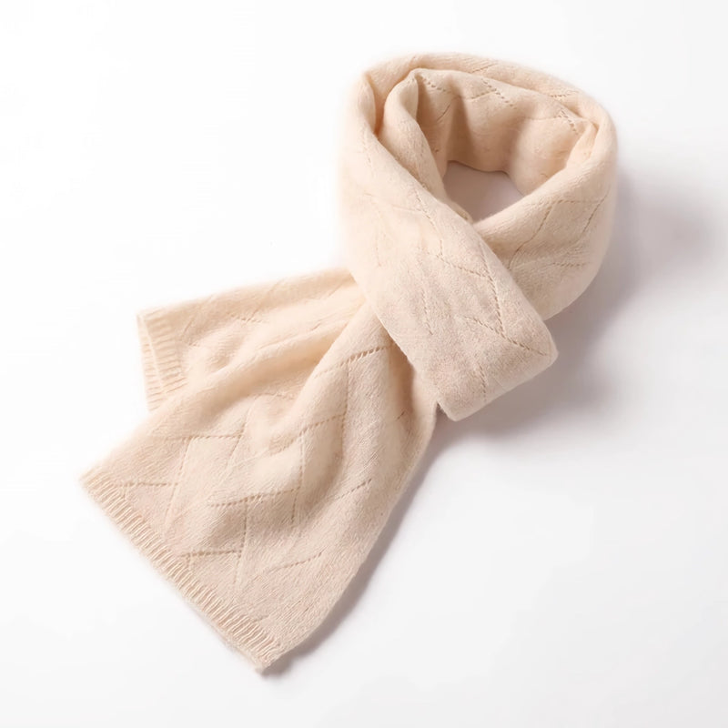 women's merino wool knit scarf, view 8 - MRSLM
