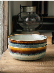 retro ceramic noodle bowl, view 7 - MRSLM