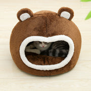 Cozy plush cat bed, view 4 - MRSLM