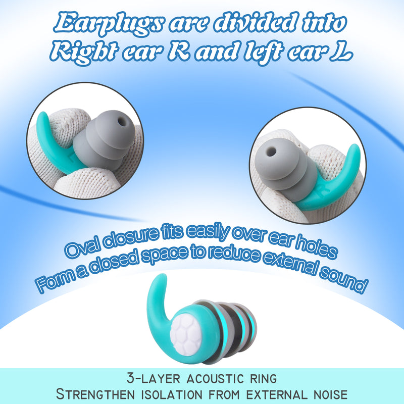 reusable silicone swimming ear plugs, view 5 - MRSLM