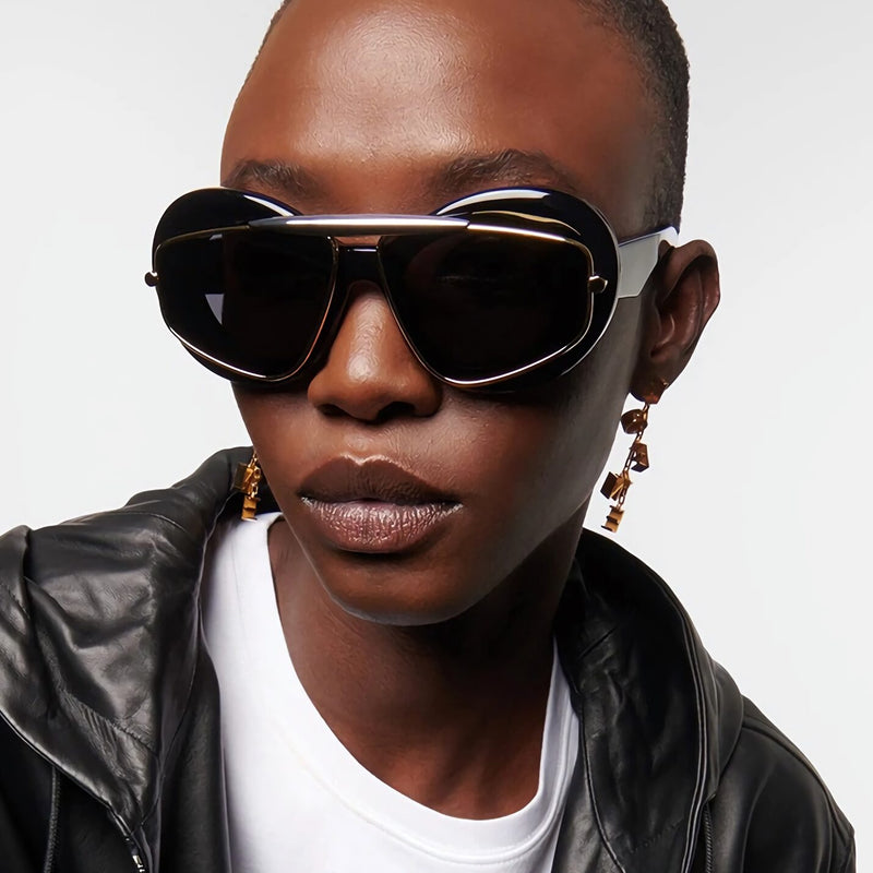 Geometric double frame sunglasses, view 11 - MRSLM