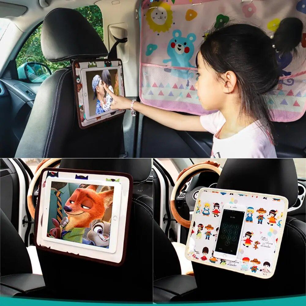 Versatile Car Headrest Phone and Tablet Holder – Perfect for Kids and Entertainment on the Go