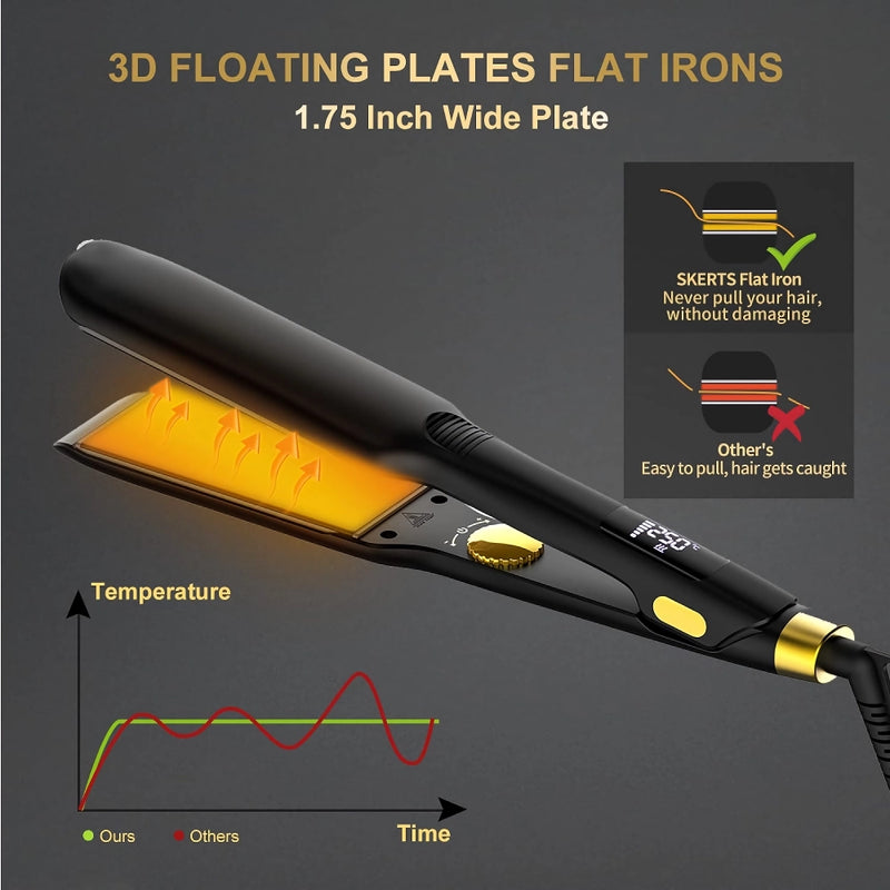 ceramic hair straightener, view 3 - MRSLM
