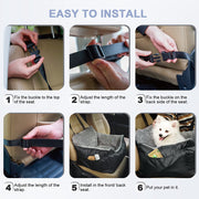 soft small dog car seat, view 6 - MRSLM