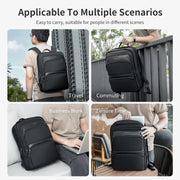 men's slim waterproof laptop backpack, view 10 - MRSLM