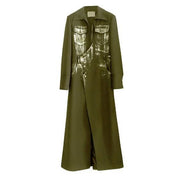women's long slit blazer, view 3 - MRSLM
