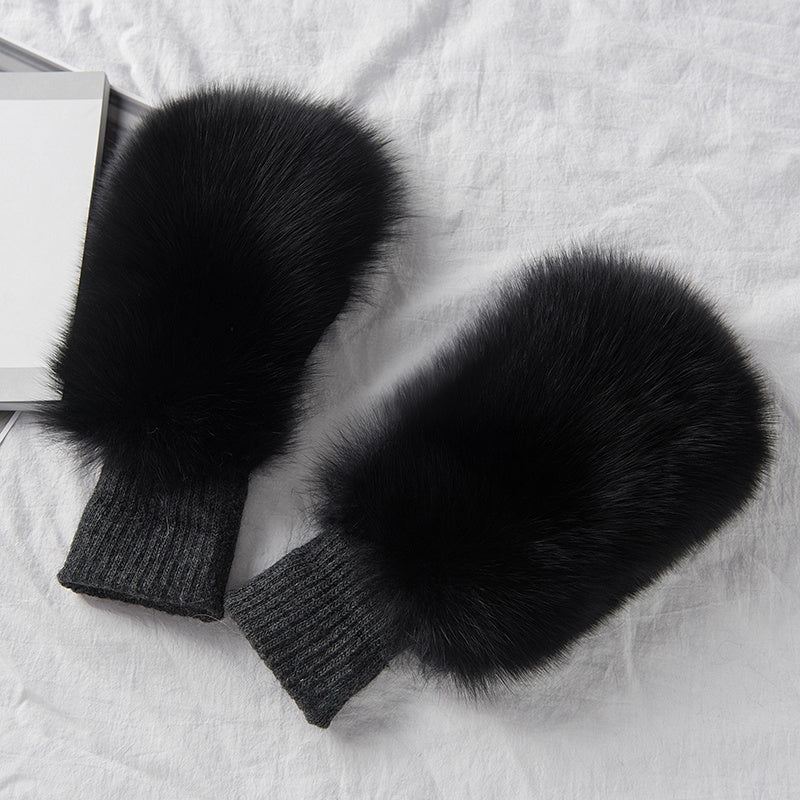 Women's warm winter mittens, view 10 - MRSLM