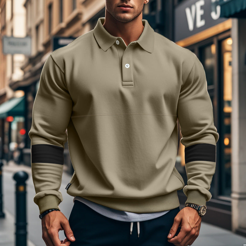 men's long-sleeved polo shirt, view 5 - MRSLM