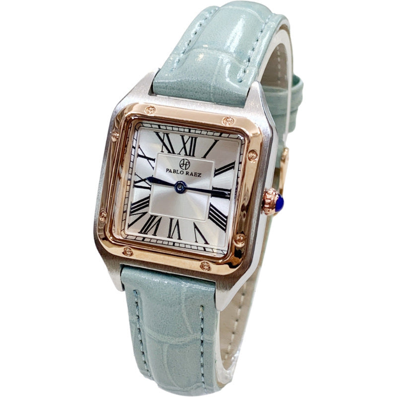 Women's slim square fashion watch, view 7 - MRSLM
