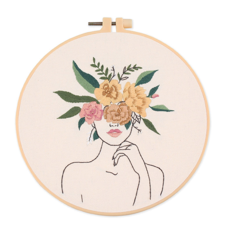 embroidery kit for beginners with patterns, view 3 - MRSLM